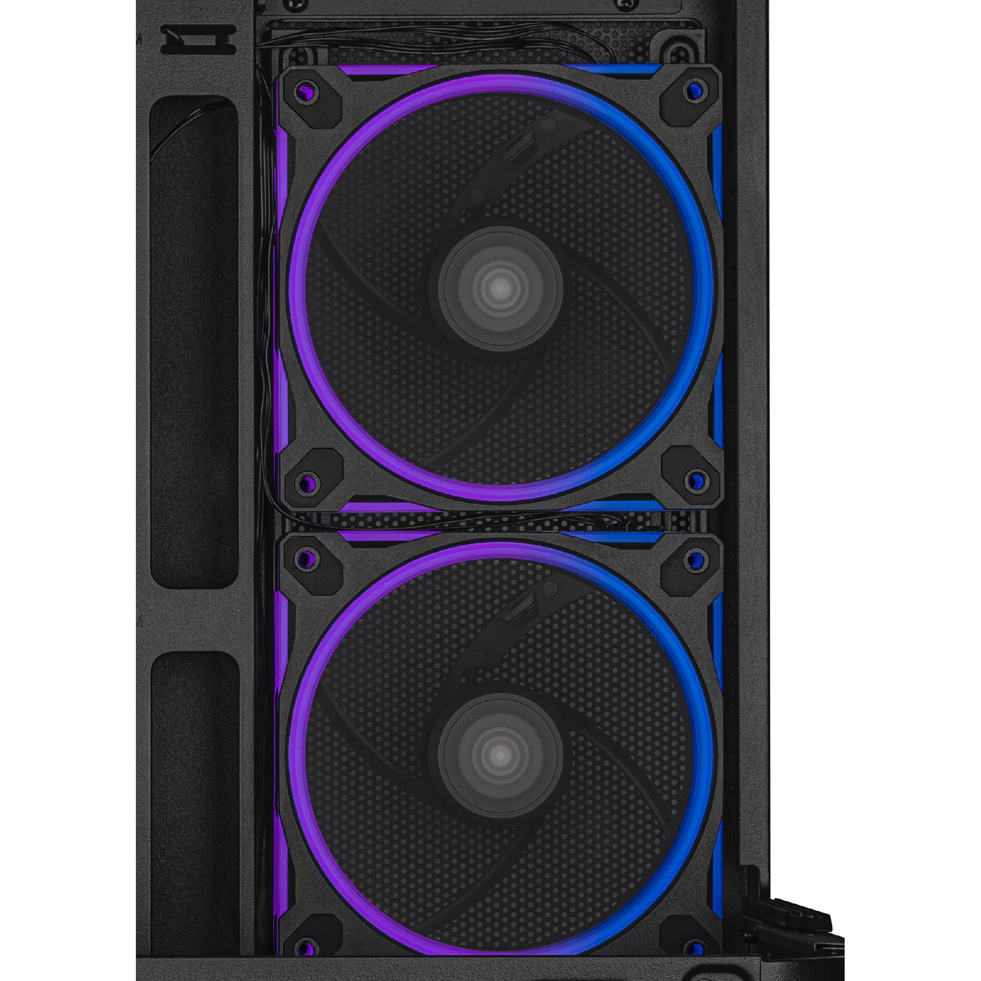 Carcasa ASUS Prime AP202 ARGB Tempered Glass/ noPSU / 3x MR120 ARGB fans/ mATX / Black photo 8