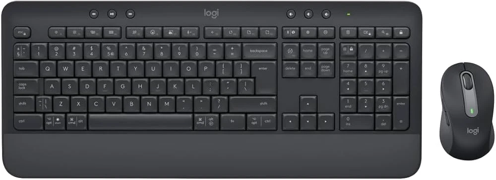 Tastatura si Mouse Wireless Logitech MK650, Graphite