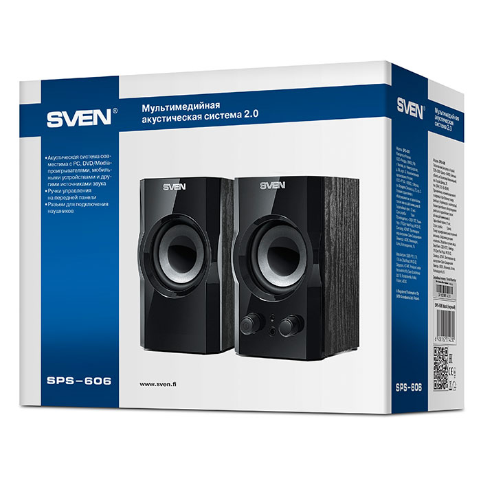 Boxe 2.0 SVEN SPS-606 / 6W RMS / Black photo 4