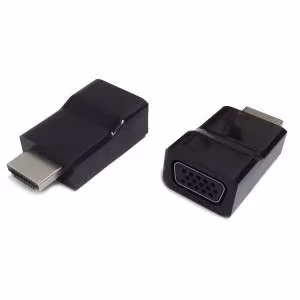 Adapter HDMI-VGA - Gembird  AB-HDMI-VGA-001, HDMI to VGA adapter, Converts digital HDMI input (19 pin male, v.1.4) into analog VGA output (DB15 female), Blister 