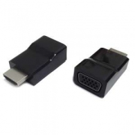Adapter HDMI-VGA - Gembird  AB-HDMI-VGA-001, HDMI to VGA adapter, Converts digital HDMI input (19 pin male, v.1.4) into analog VGA output (DB15 female), Blister thumbnav 1