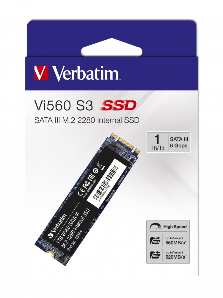 M.2 SATA SSD Verbatim Vi560 S3 1.0TB photo 2