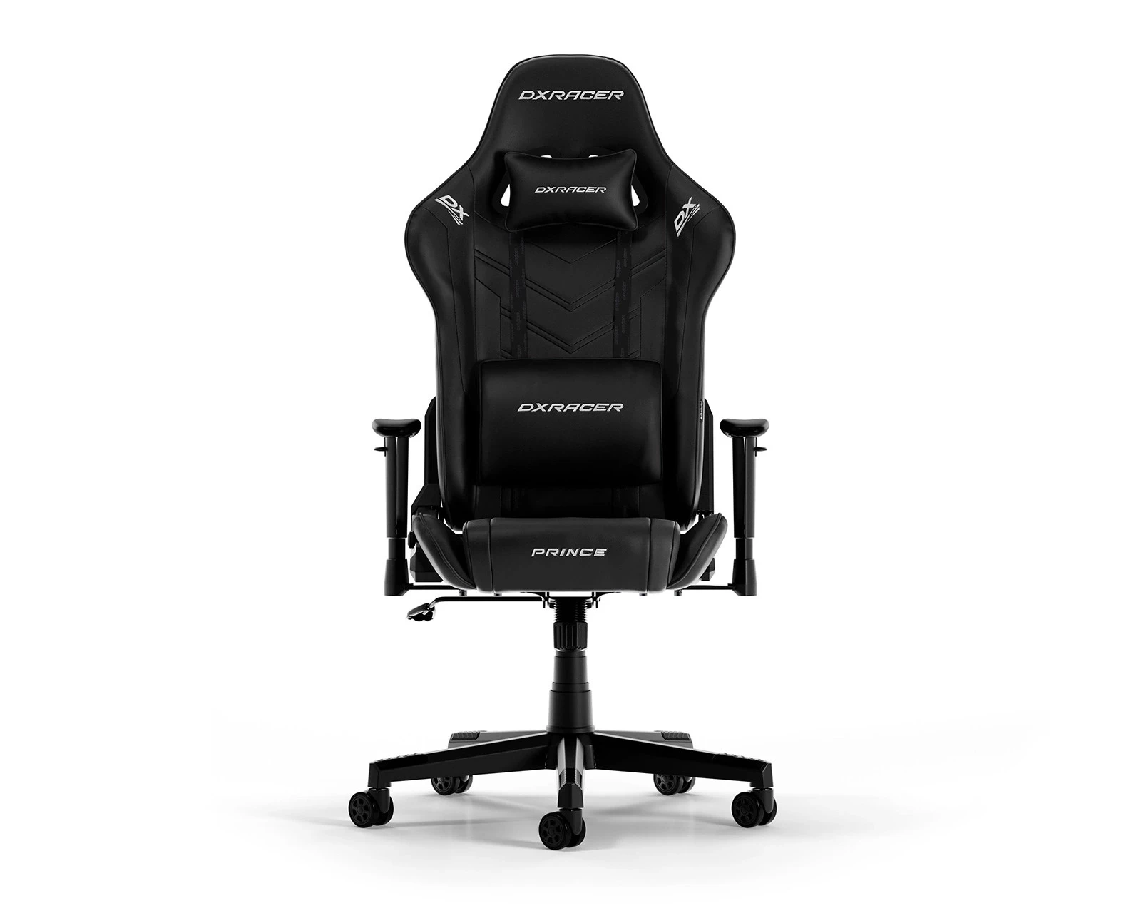 Игровое кресло DXRacer Prince GC-P132-N-FX2 / 150kg / 165-185cm /  Black/Black