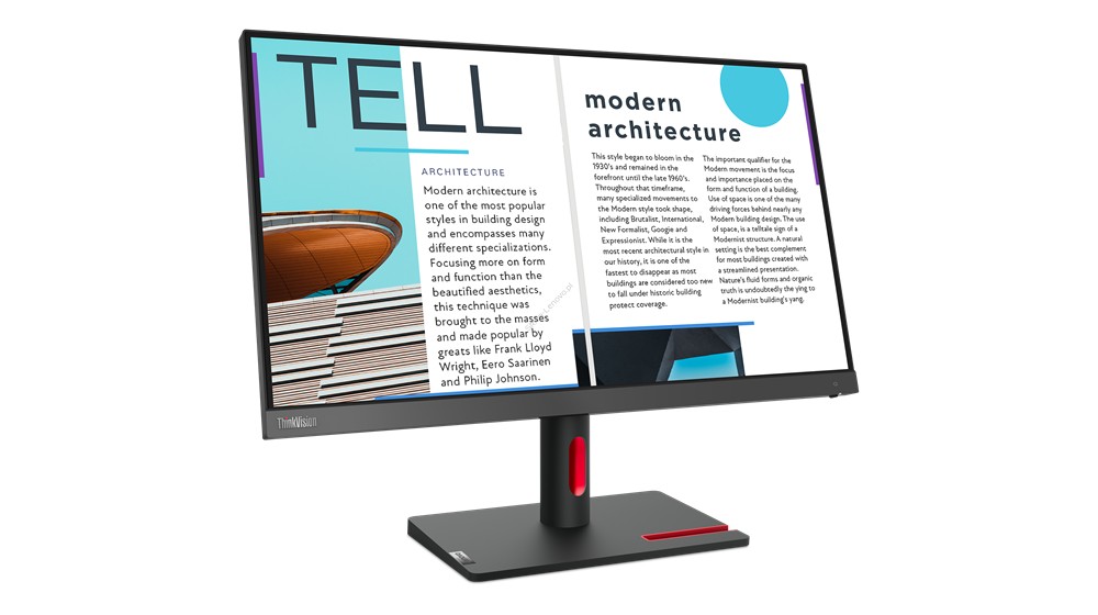 24.5” Monitor Lenovo ThinkVision S25e-30 / 4ms / Black photo 2