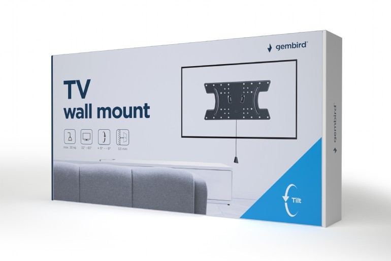 Suport TV de perete 32-65”, Gembird ”WM-65T-02” photo 9