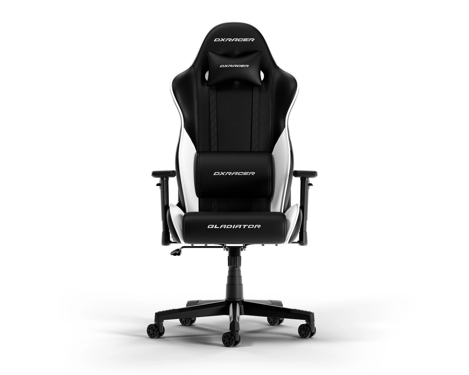 Игровое кресло DXRacer GLADIATOR-23-L / 150kg / 180-200cm / Black/White photo 1