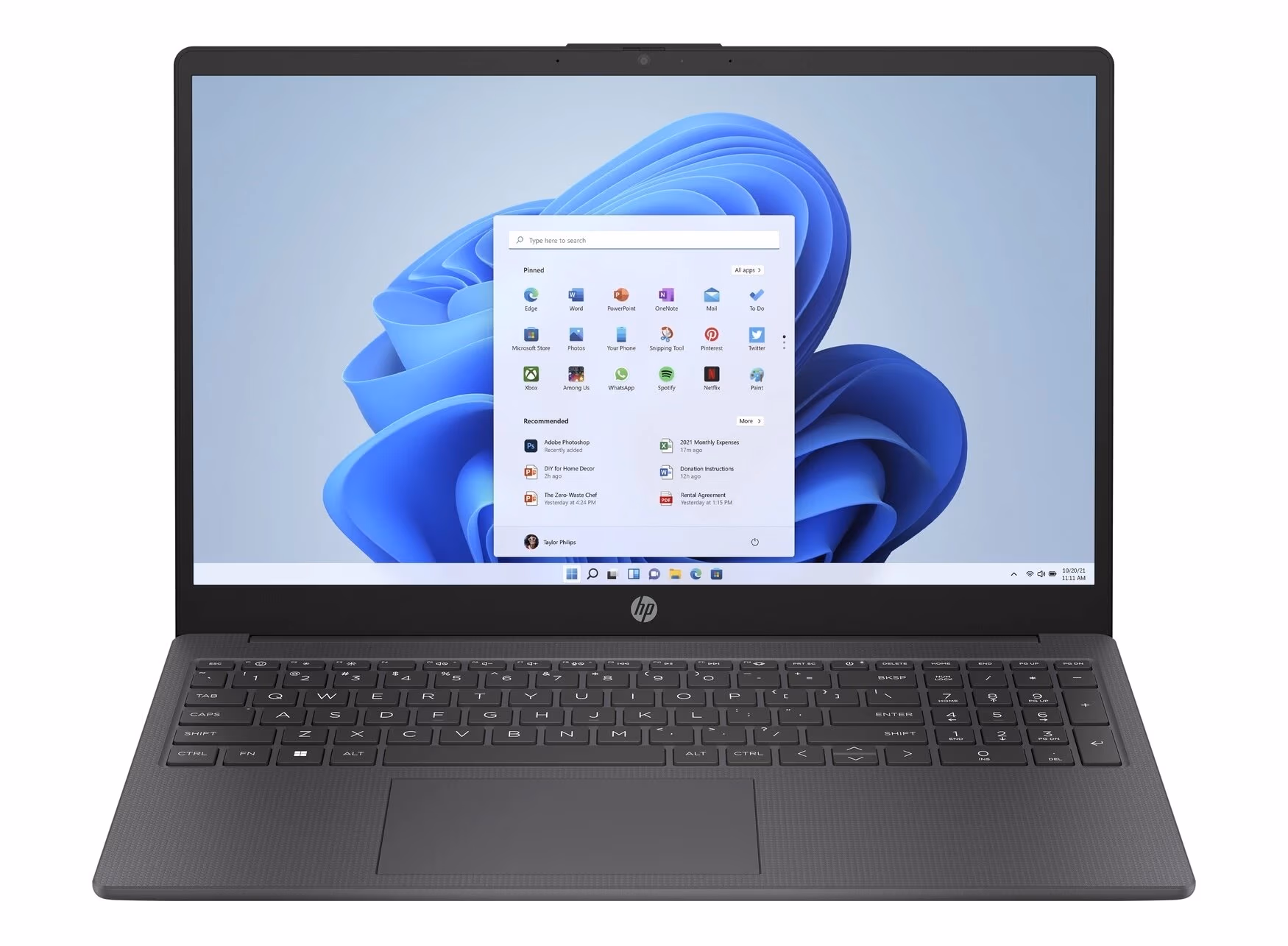 Ноутбук 15.6” HP Laptop 15-fd0010ci / Intel Processor N100 / 8GB / 256GB SSD / Chalkboard Gray