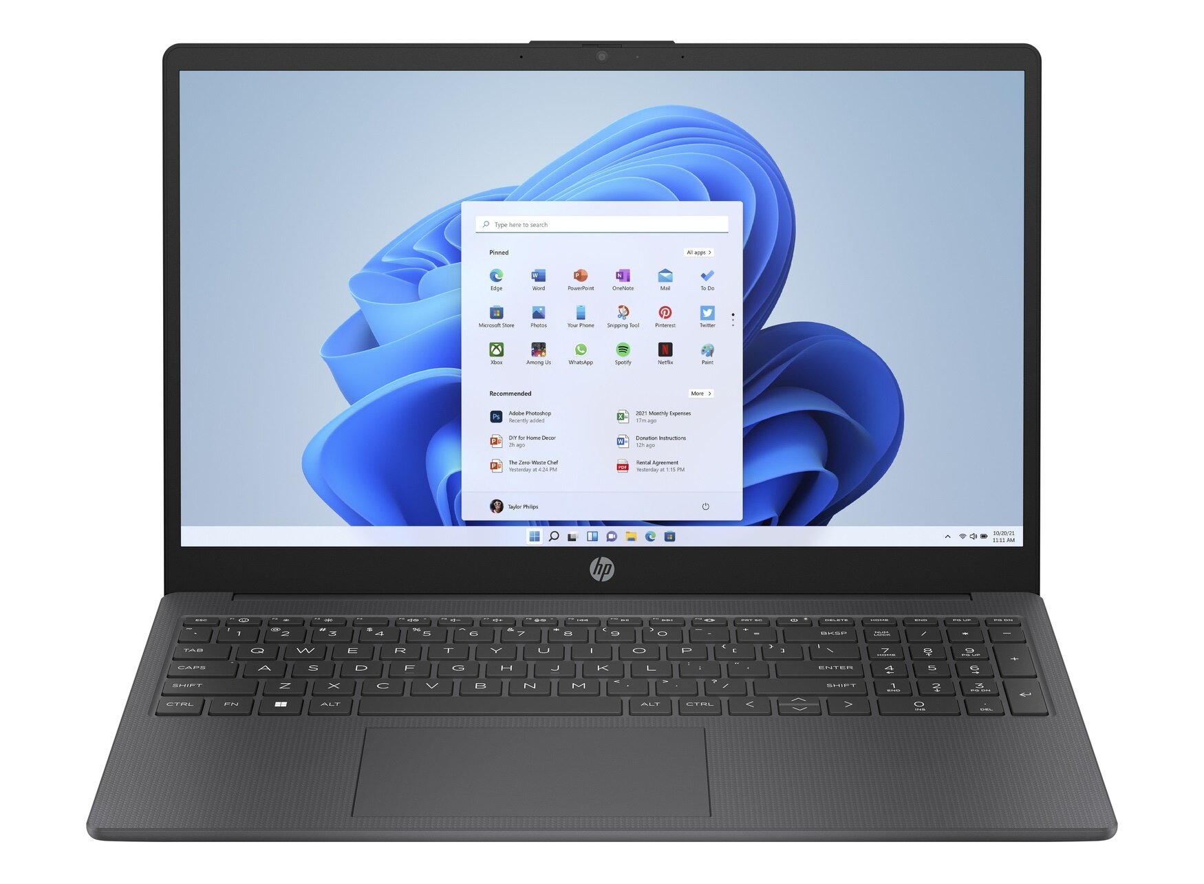 Ноутбук 15.6” HP Laptop 15-fd0010ci / Intel Processor N100 / 8GB / 256GB SSD / Chalkboard Gray photo 1