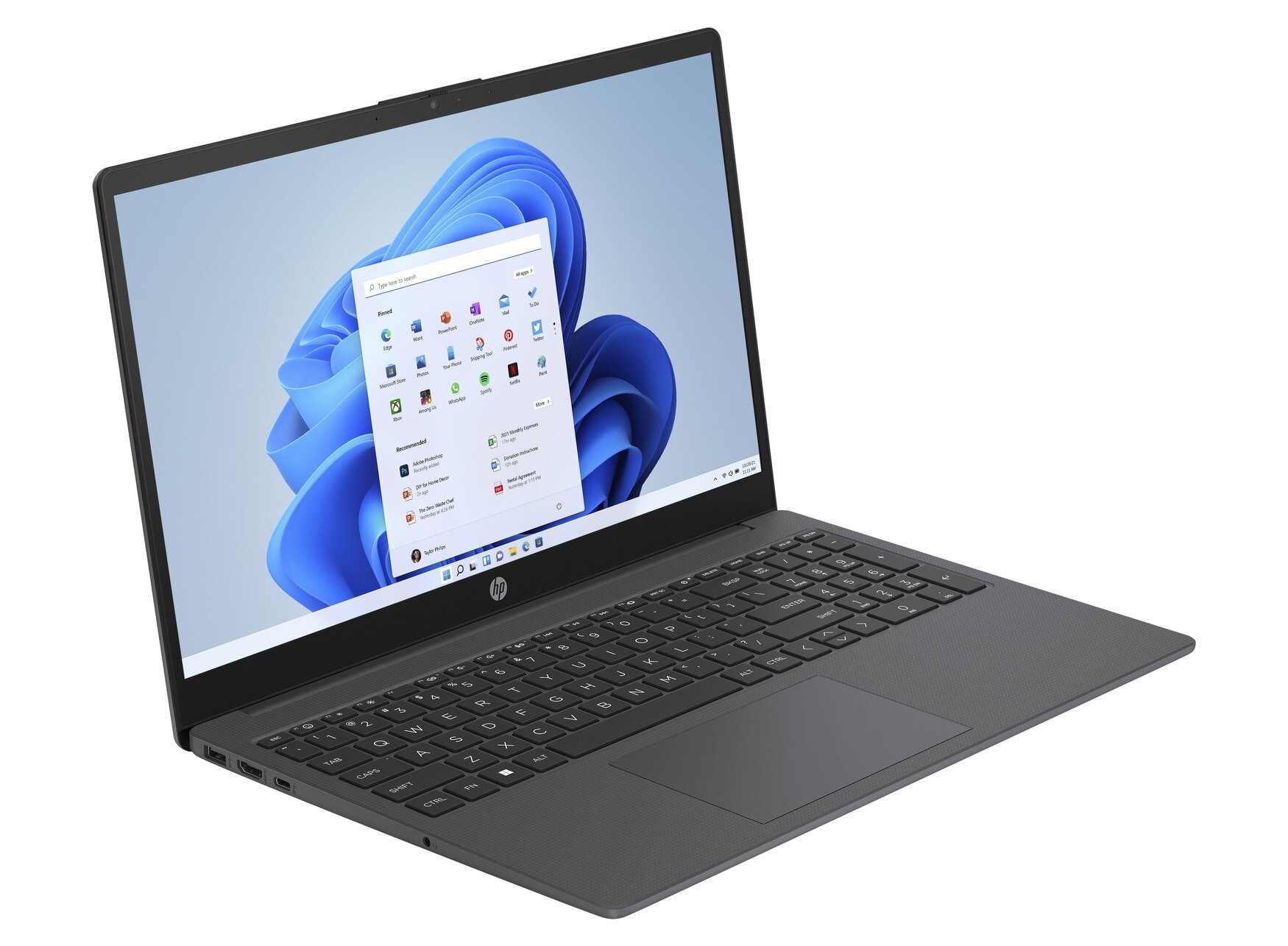 Ноутбук 15.6” HP Laptop 15-fd0010ci / Intel Processor N100 / 8GB / 256GB SSD / Chalkboard Gray photo 2