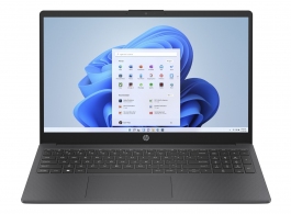 Ноутбук 15.6” HP Laptop 15-fd0010ci / Intel Processor N100 / 8GB / 256GB SSD / Chalkboard Gray thumbnav 1