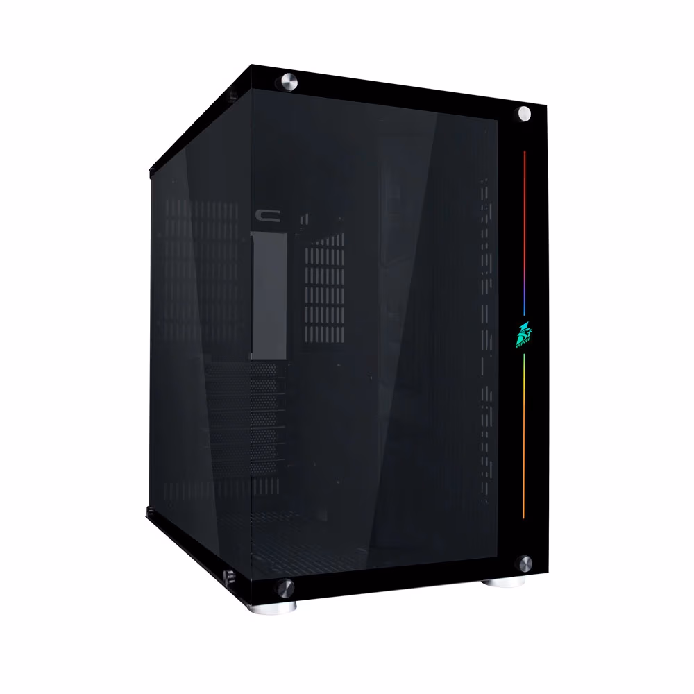 Carcasa Gaming 1STPLAYER SP8 / no PSU / Side-Window / 7x120mm / ATX / Black
