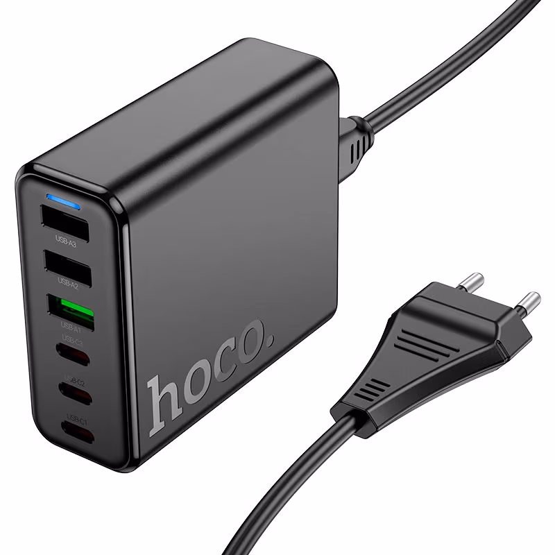 Зарядная станция HOCO C133A Earl 75W PD45W + QC3.0 EU 
