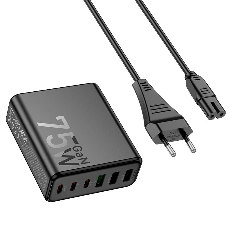Зарядная станция HOCO C133A Earl 75W PD45W + QC3.0 EU photo 3