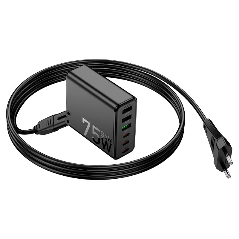 Зарядная станция HOCO C133A Earl 75W PD45W + QC3.0 EU photo 5