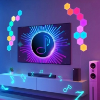 Шестиугольные световые панели GOVEE Glide Hexa Light Panels / 10 Pack / Wi-Fi + BT / Multicolor thumbnav 4