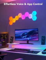 Шестиугольные световые панели GOVEE Glide Hexa Light Panels / 10 Pack / Wi-Fi + BT / Multicolor thumbnav 6