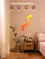 Шестиугольные световые панели GOVEE Glide Hexa Light Panels / 10 Pack / Wi-Fi + BT / Multicolor thumbnav 8