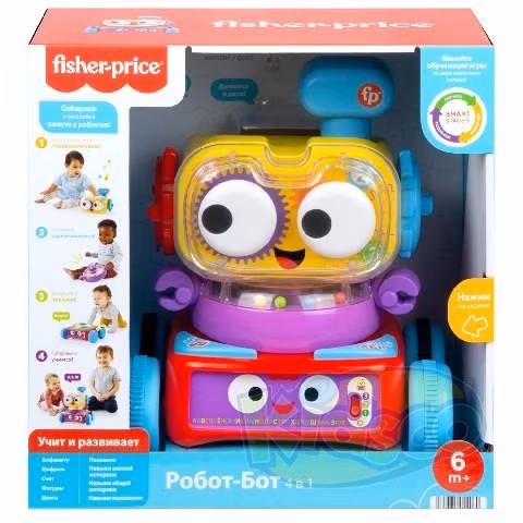 Fisher Price HCK37 Robotelul Interactiv 4In1
