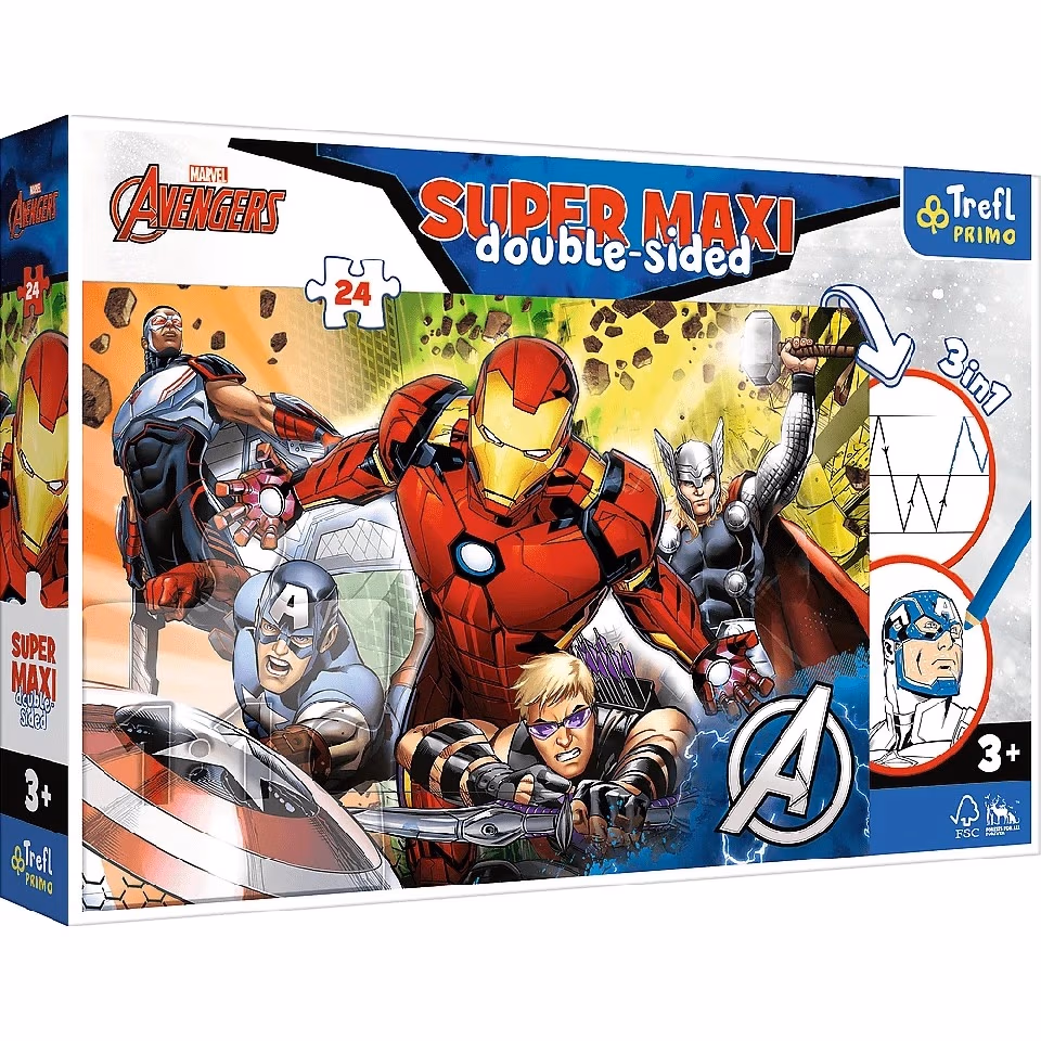 Trefl 41007 Puzzle 24 Super Maxi Strong Avengers 