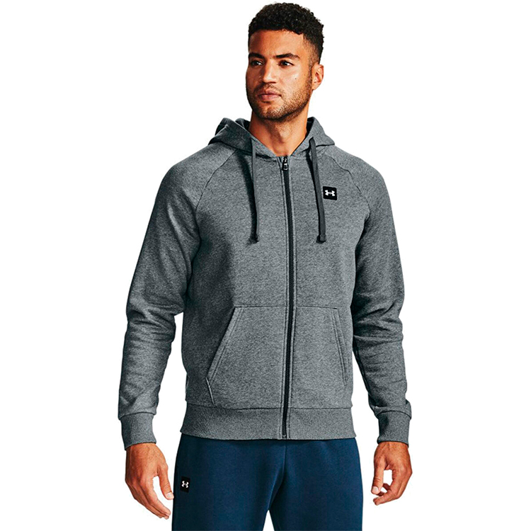 Hanorac pt bărbați Under Armour UA Rival Fleece FZ Hoodie M Gri photo 3