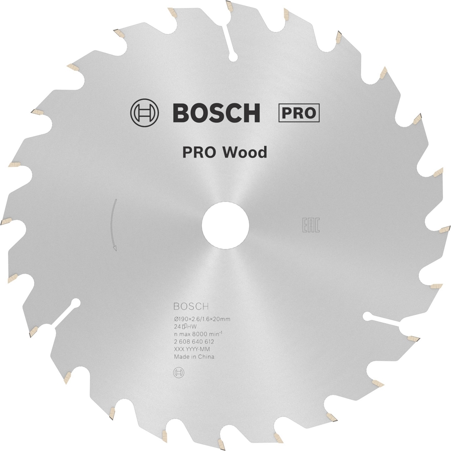 Пильный диск по дереву Bosch OP WO H 190X20-24, 2608640612 photo 1 Пильный диск по дереву Bosch OP WO H 190X20-24, 2608640612 photo 1