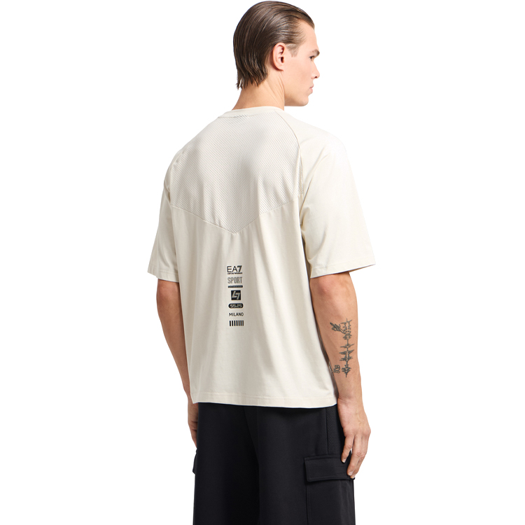 Tricou bărbătesc EA7 EMPORIO ARMANI TRAIN ATHLETIC MIX M TEE SS XS Bej photo 2
