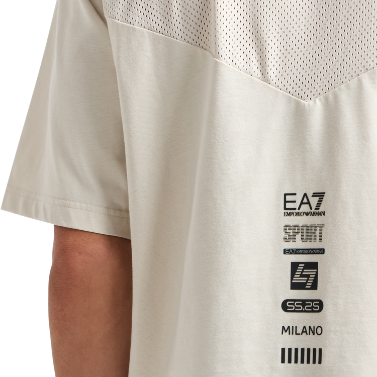 Tricou bărbătesc EA7 EMPORIO ARMANI TRAIN ATHLETIC MIX M TEE SS XS Bej photo 5