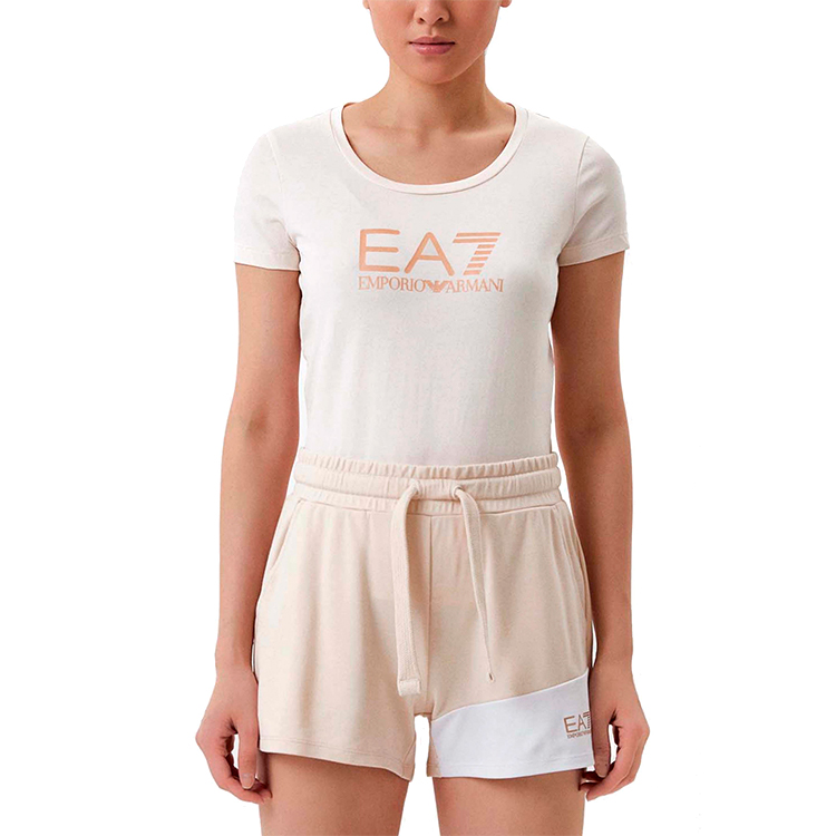 Tricou EA7 EMPORIO ARMANI T-SHIRT XL Bej Femei photo 3