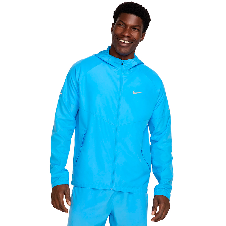 Jachetă Nike M NK RPL MILER JKT S Albastru deschis pentru bărbați  photo 4