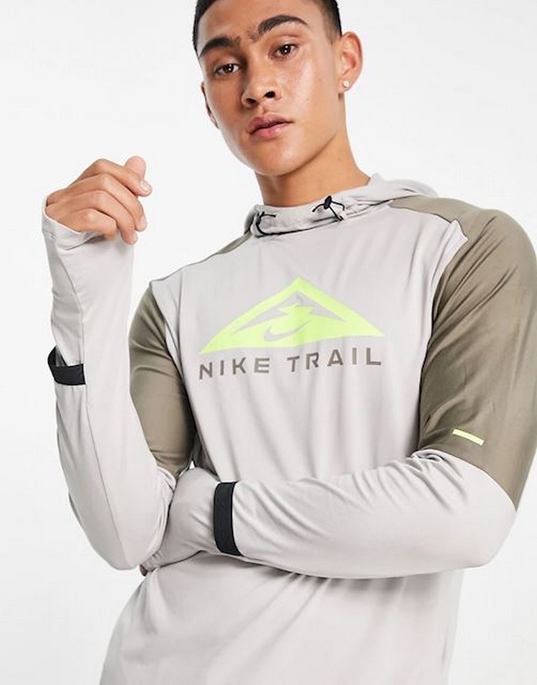Hanorac pt bărbați Nike M NK DF TRAIL HOODIE GX S Bej photo 4