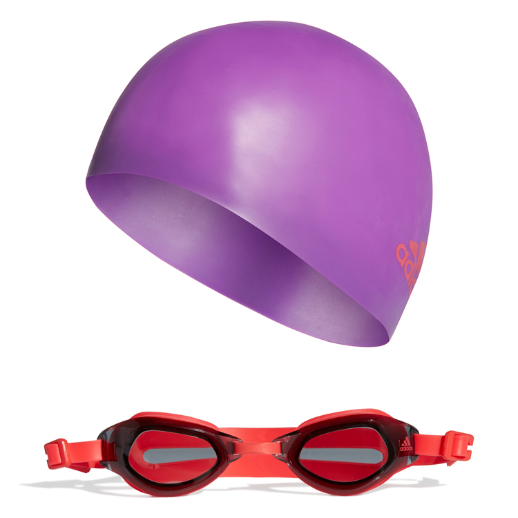 Ochelari Adidas KIDS SWIM SET Rosu photo 4