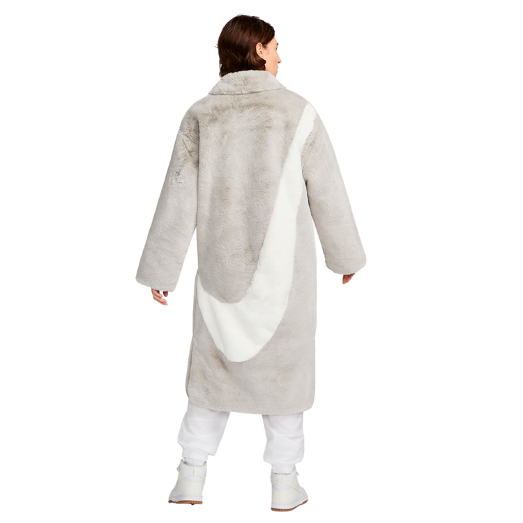 Scurta Nike W NSW FX FUR GFX AOP LNG JKT L Gri Femei photo 3
