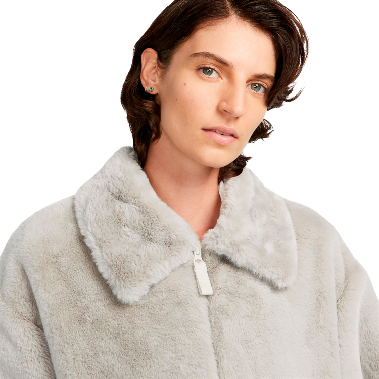 Scurta Nike W NSW FX FUR GFX AOP LNG JKT L Gri Femei photo 5