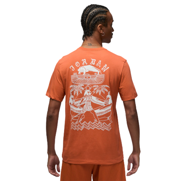 Tricou bărbătesc Nike M J FLT ARTST SRS SS CREW M Oranj photo 2