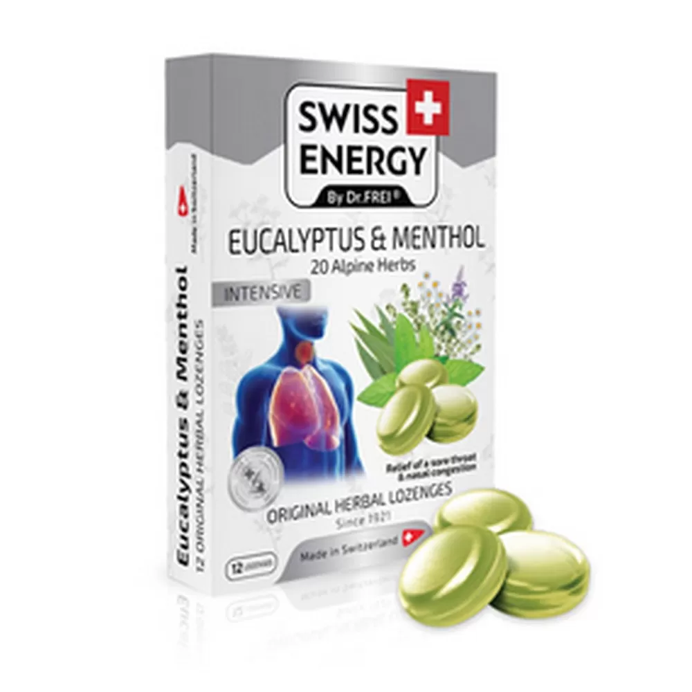 Vitamine Swiss Energy Swiss Energy 20 plante EUCALIPT&MENTA drajeuri N12