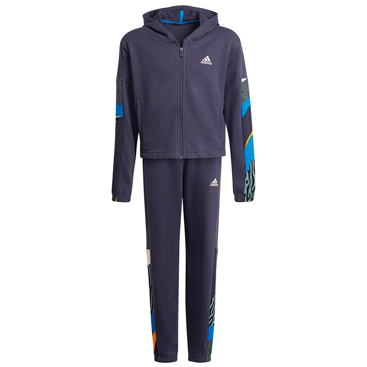 Costum sportiv Adidas G AOP COTTON TS / Femei / 128 / Albastru photo 2