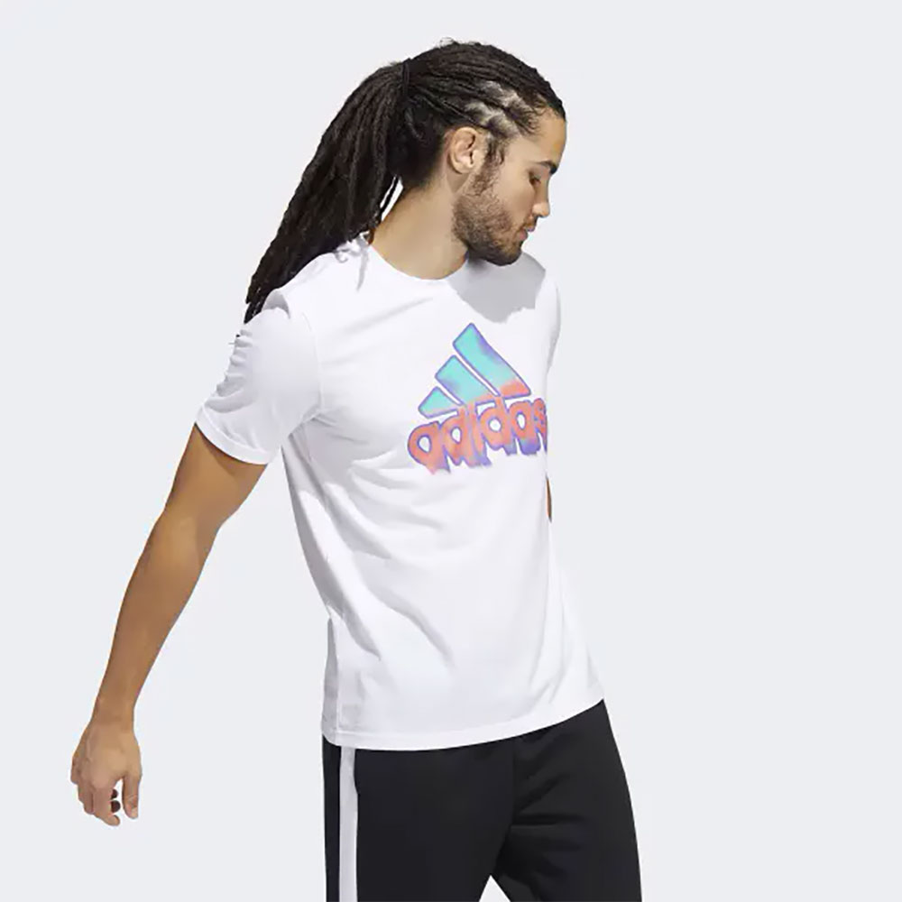 Tricou bărbătesc Adidas M HEAT BOS G T S Alb photo 2