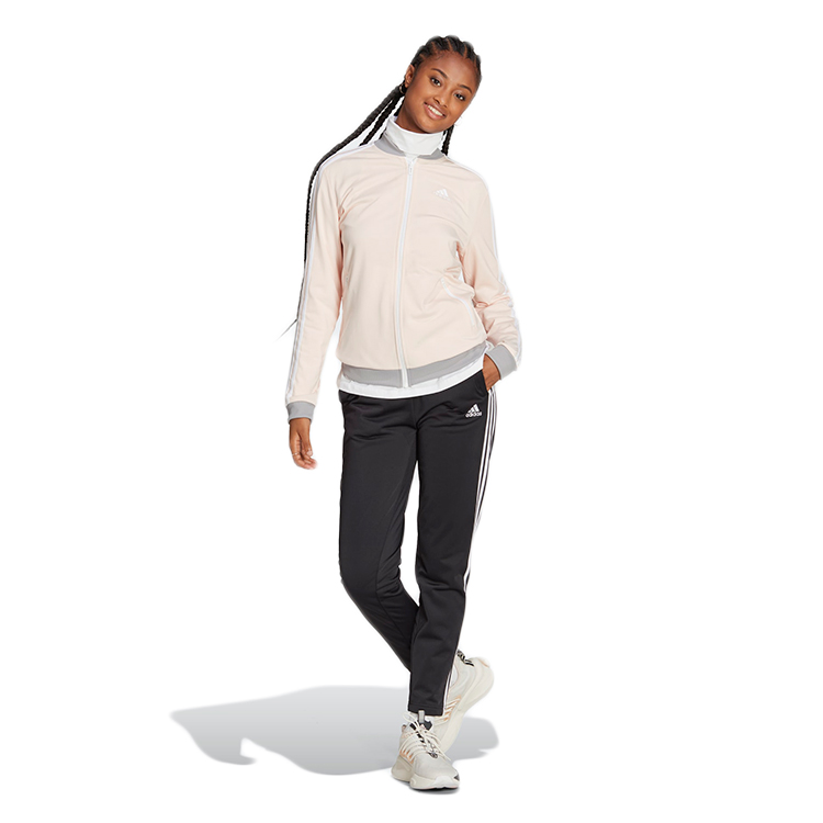 Costum Sportiv Adidas W 3S TR TS 2XS Negru-bej Femei photo 4