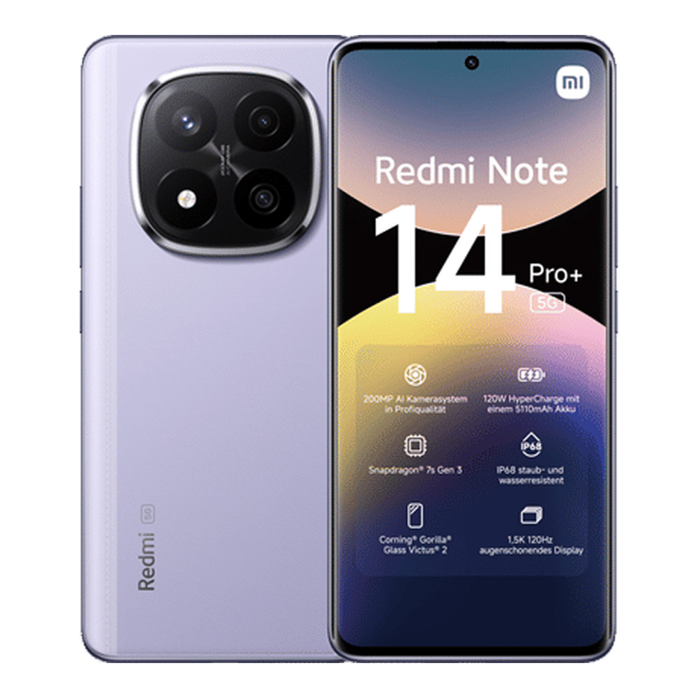 Смартфон Xiaomi Redmi Note 14 Pro+ 5G / 6.67'' / 12 ГБ / 512 ГБ / Lavender Purple photo 1