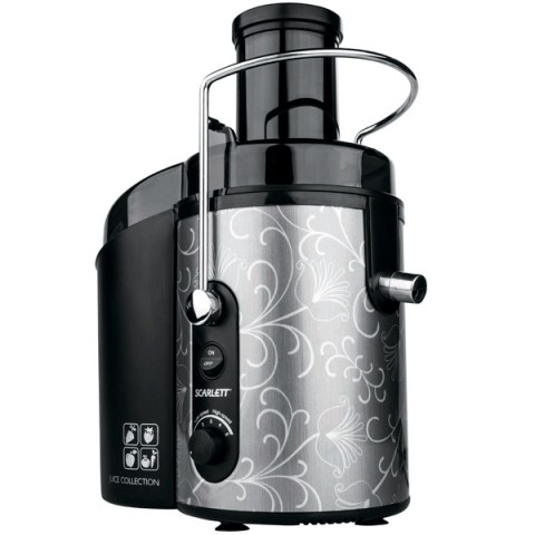 Соковыжималка центробежная Scarlett SC-JE50S12, 1.5 л, 1500 Вт, 5 скоростей, Серый с черным photo 1