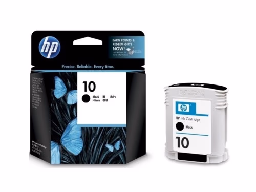 HP №10 Large Black Ink Cartridge, 69ml, 1400 pages at 5% with HP 2000C/2500C/CM, 1750 pages at 5% with HP Business Inkjet 2200/2250