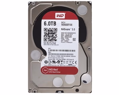 3.5'' HDD 6.0TB  Western Digital WD60EFAX Caviar® Red™ NAS, SMR Drive, IntelliPower, 256MB, SATAIII