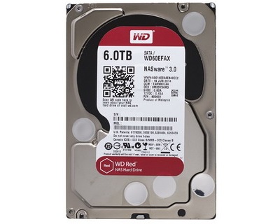 3.5'' HDD 6.0TB  Western Digital WD60EFAX Caviar® Red™ NAS, SMR Drive, IntelliPower, 256MB, SATAIII photo 1