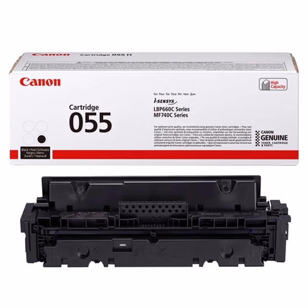 Laser Cartridge Canon 055 (3016C002), black (2300 pages) for MF742Cdw, MF744Cdw, MF746Cx, LBP663Cdw, LBP664Cx