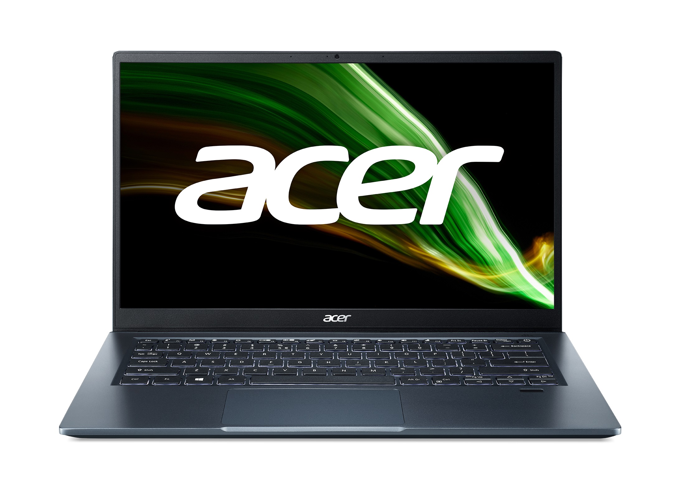 ACER Swift 3 Steam Blue (NX.ACWEU.00M), 14.0" IPS FHD (Intel Core i5-1135G7 4xCore, 2.4-4.2GHz, 16GB(1x16) LPDDR4 RAM, 512GB PCIe NVMe SSD, Intel UHD Graphics, WiFi-AX/BT 5.0, FPR, Backlit KB, 3cell, HD Webcam, RUS, No OS, 1.20kg, 15.9 mm) photo 1