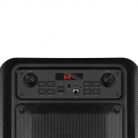 SVEN PS-400 Black, Bluetooth Portable Speaker, 12W RMS, LED display, Support for iPad & smartphone, FM tuner, USB & microSD, built-in lithium battery -1200 mAh, ability to control the tracks, AUX stereo input