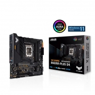 ASUS TUF GAMING B660M-PLUS D4, Socket 1700, 11Phases, Intel® B660 (13/12th Gen CPU), Dual 4xDDR4-5333, HDMI, DP, CPU iGPU, 2xPCIe X16 5.0, 4xSATA3, RAID, 2xM.2 4.0, 1xPCIe X1, ALC897 7.1/SPDIF, 1x2.5GbE LAN, 1xUSB-C Gen2x2, 4xUSB 3.2 Gen2, 4xUSB3.2(A+C),  thumbnav 1
