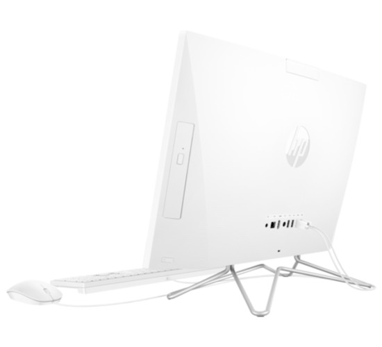 All-in-One PC - 23.8" HP AiO 24-cr0056ci 23.8" FHD AG IPS, Intel Core i3-N300, 1x8GB DDR4, 256GB M.2 2280 PCIe NVMe SSD, Intel® Iris Xe Graphics, CR, HD Cam, WiFi6 2x2 + BT5, HDMI, LAN, White Wired KBD 125KB and MS, FreeDos, Shell White. photo 3
