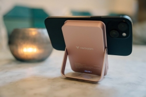 Магнитный беспроводной пауэрбанк с подставкой Verbatim Charge'n'Go / 10000 mAh / Pink thumbnav 4