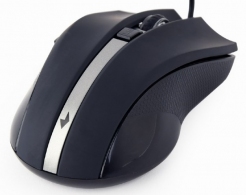 Gembird MUS-GU-02, 6-button G-laser mouse with scroll wheel, 800-2400dpi, USB, Black thumbnav 2